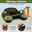 Inflatable Float Tube with Adjustable Fishing Rod Holder and Fish Hook Stator