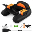 Inflatable Float Tube with Adjustable Fishing Rod Holder and Fish Hook Stator