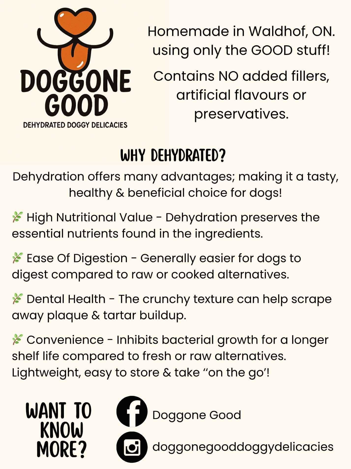 Dehydrated Doggy Treats - Nutty Buddies