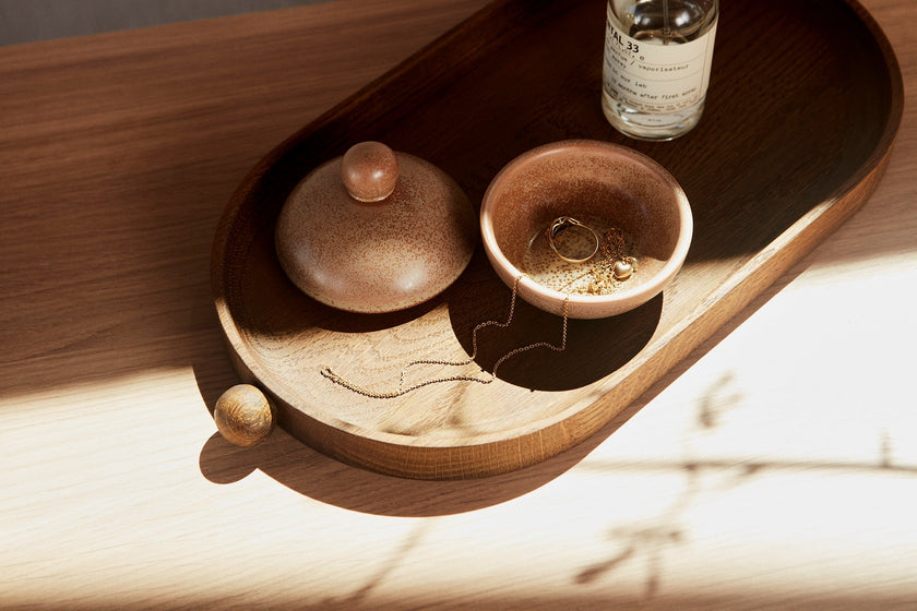 Inka Wood Tray - Dark