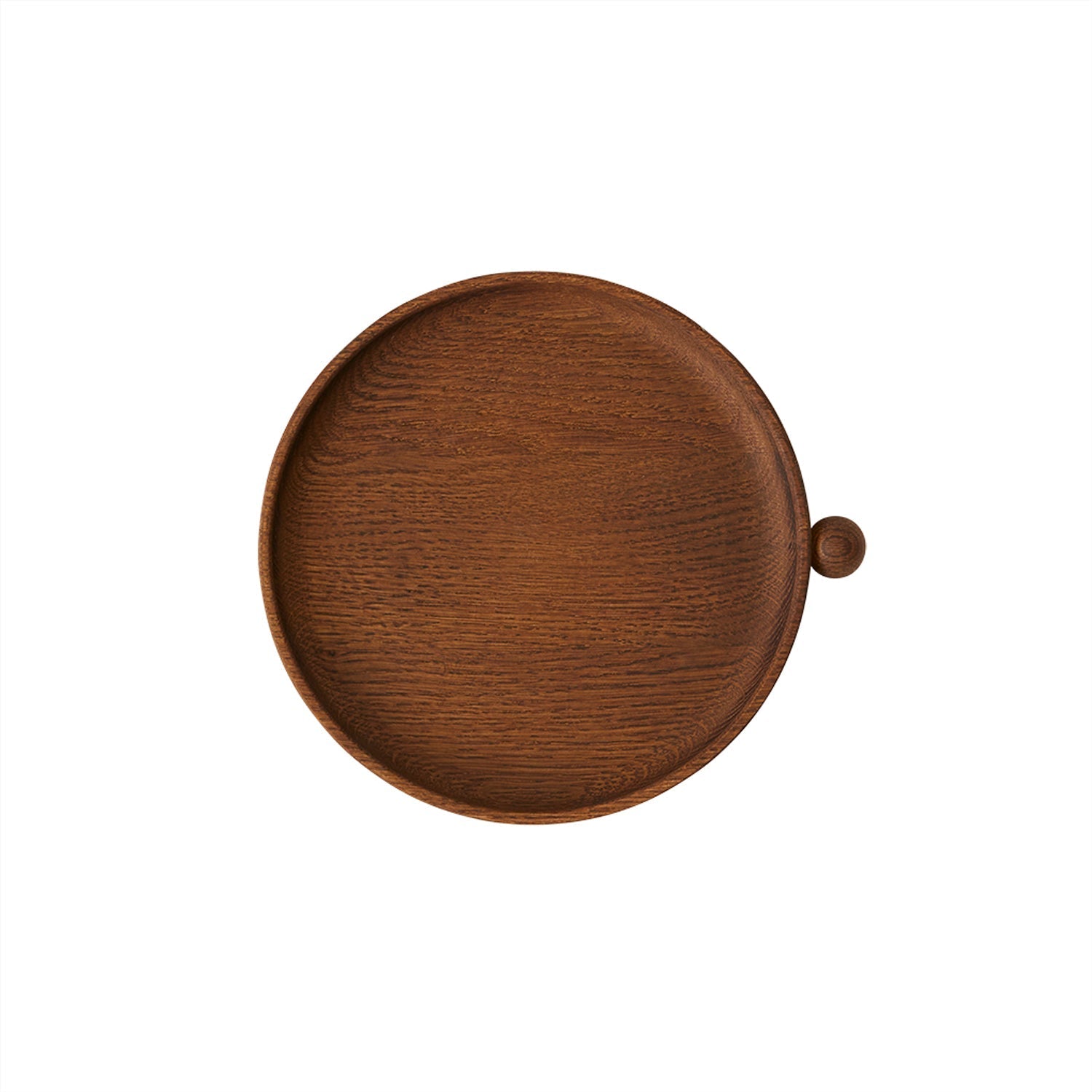 Inka Wood Tray Round - Small - Dark