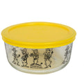 4 Cup Decorated Pyrex Halloween Mariachi Skeleton W/ Yellow Lid