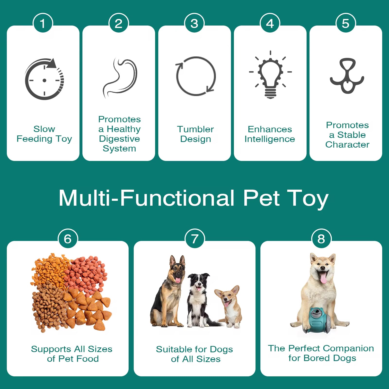 Dog Slow Feeder – Interactive Bear-Shaped Toy