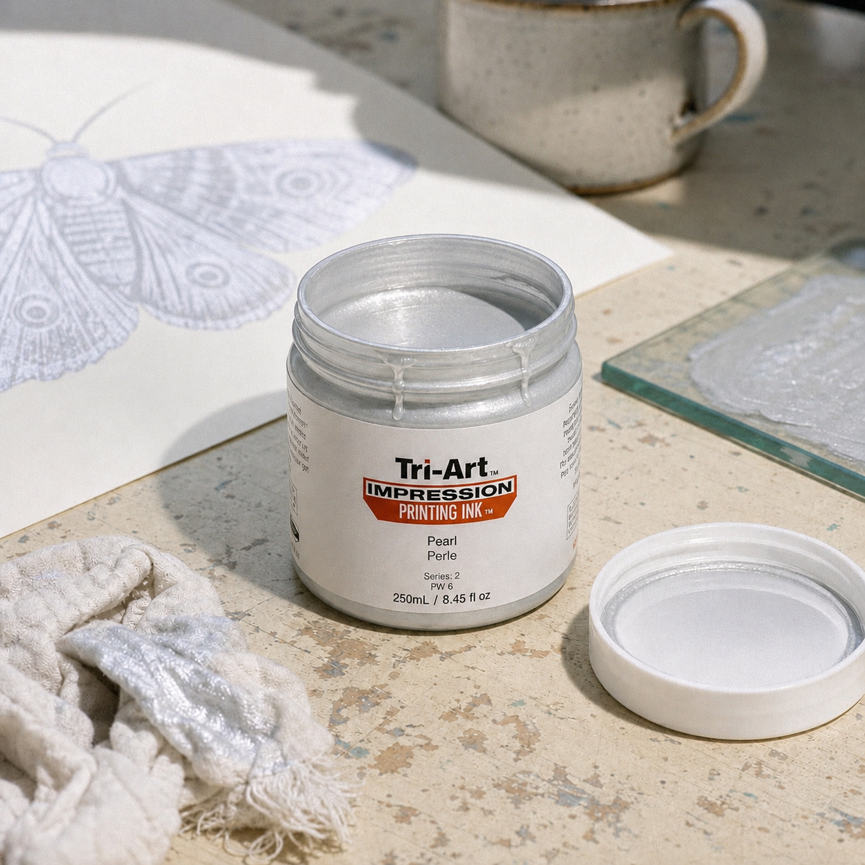 Impressions Block Printing Ink - Pearl
