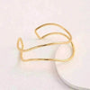 Irregular Gold Wave Bracelet Adjustable
