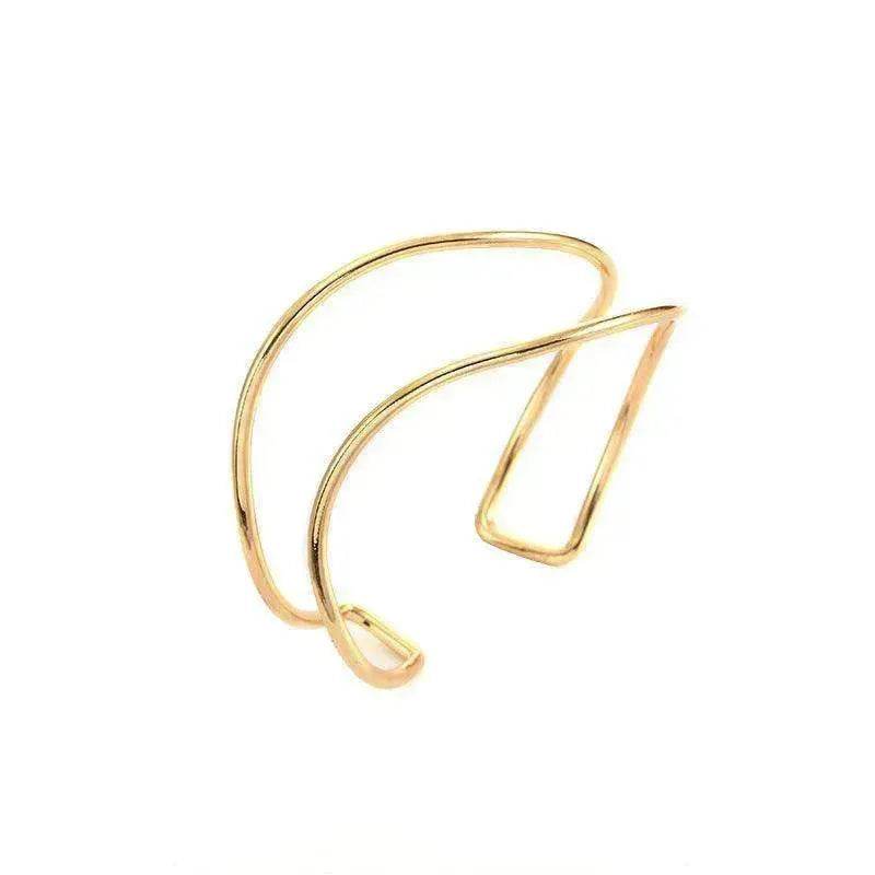 Irregular Gold Wave Bracelet Adjustable