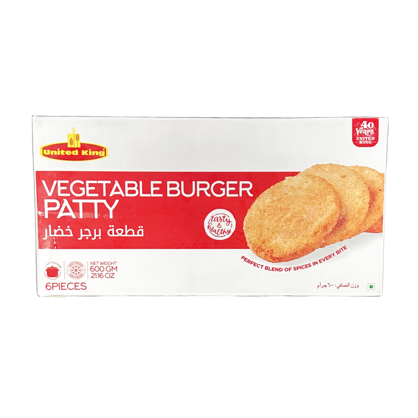 United King Vegetable Burger Patty 600g