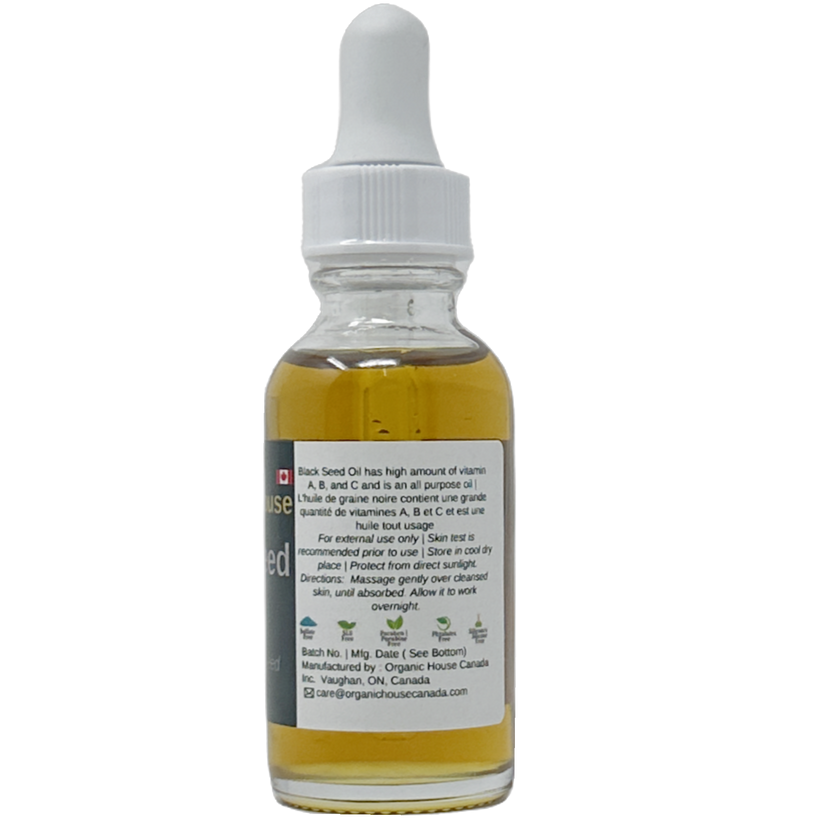 Organic House Black Seed Oil 1 Oz.