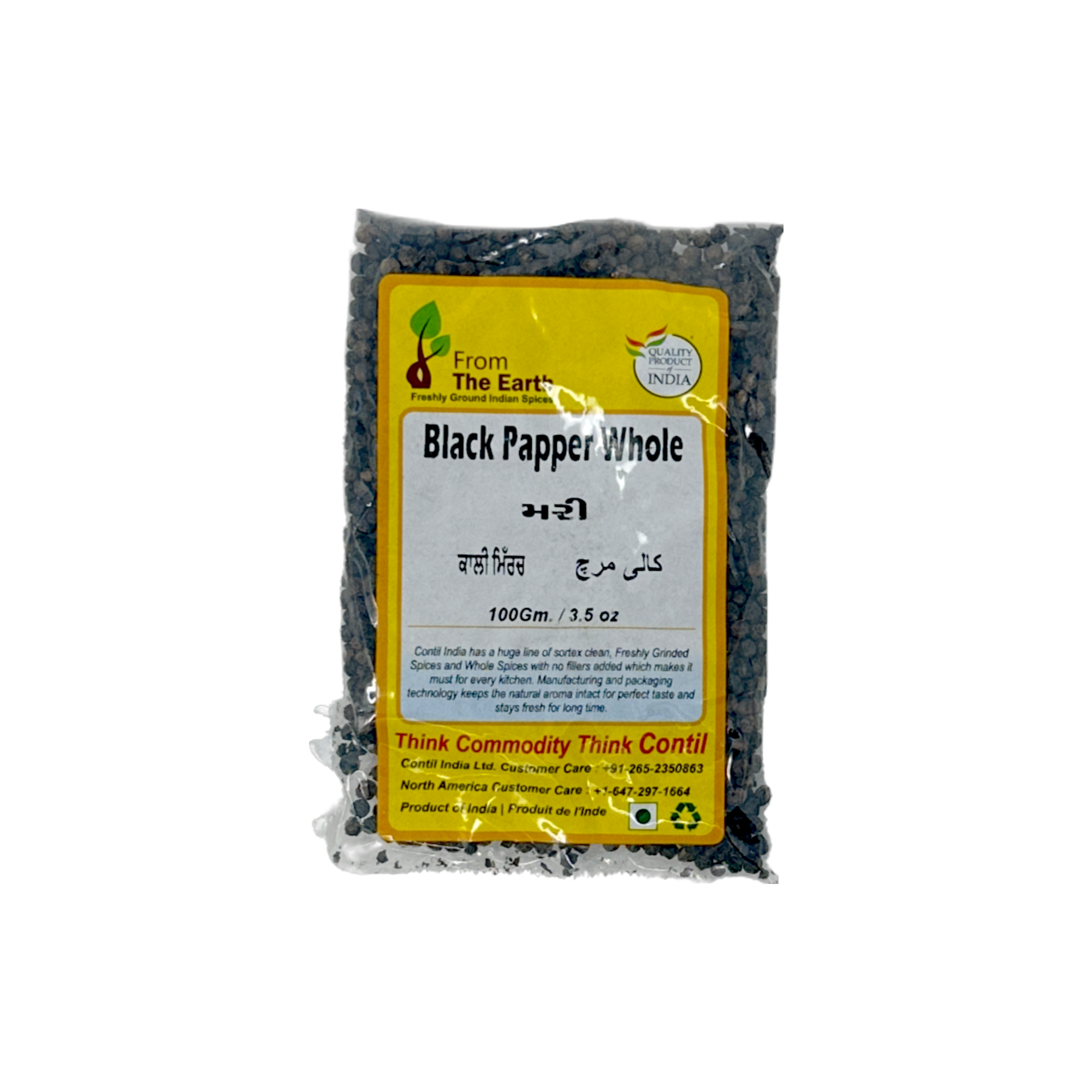 From The Earth Black Pepper Whole 100g