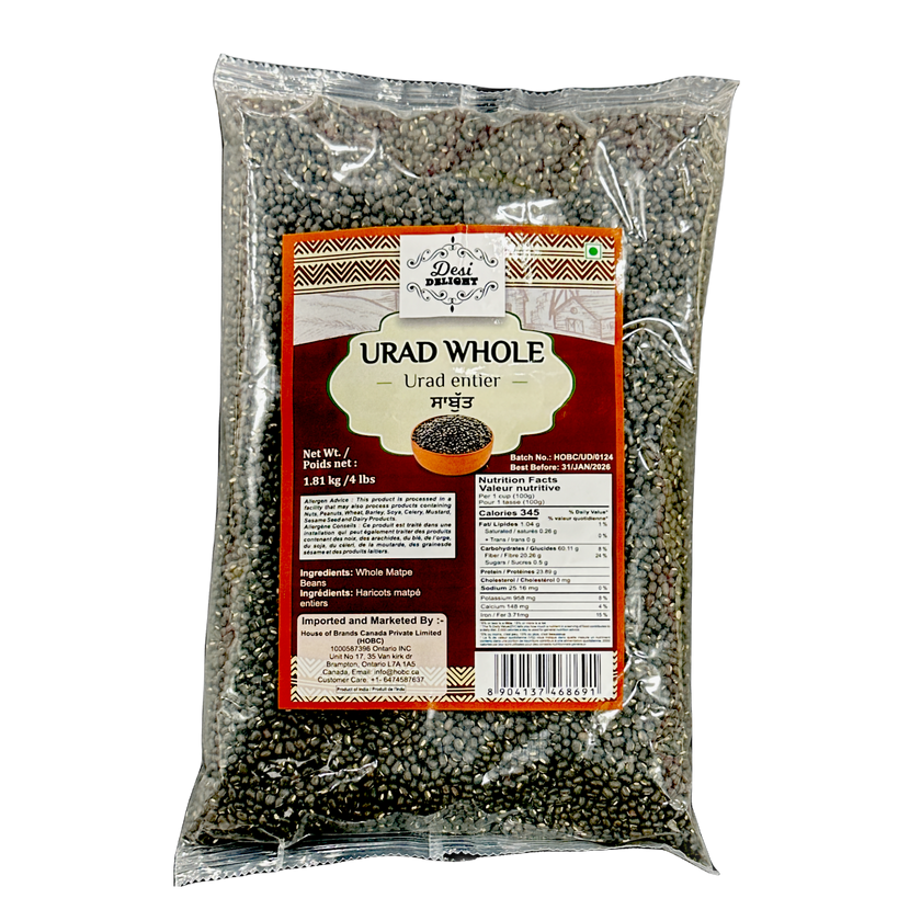 Desi Delight Urad Whole 4lb