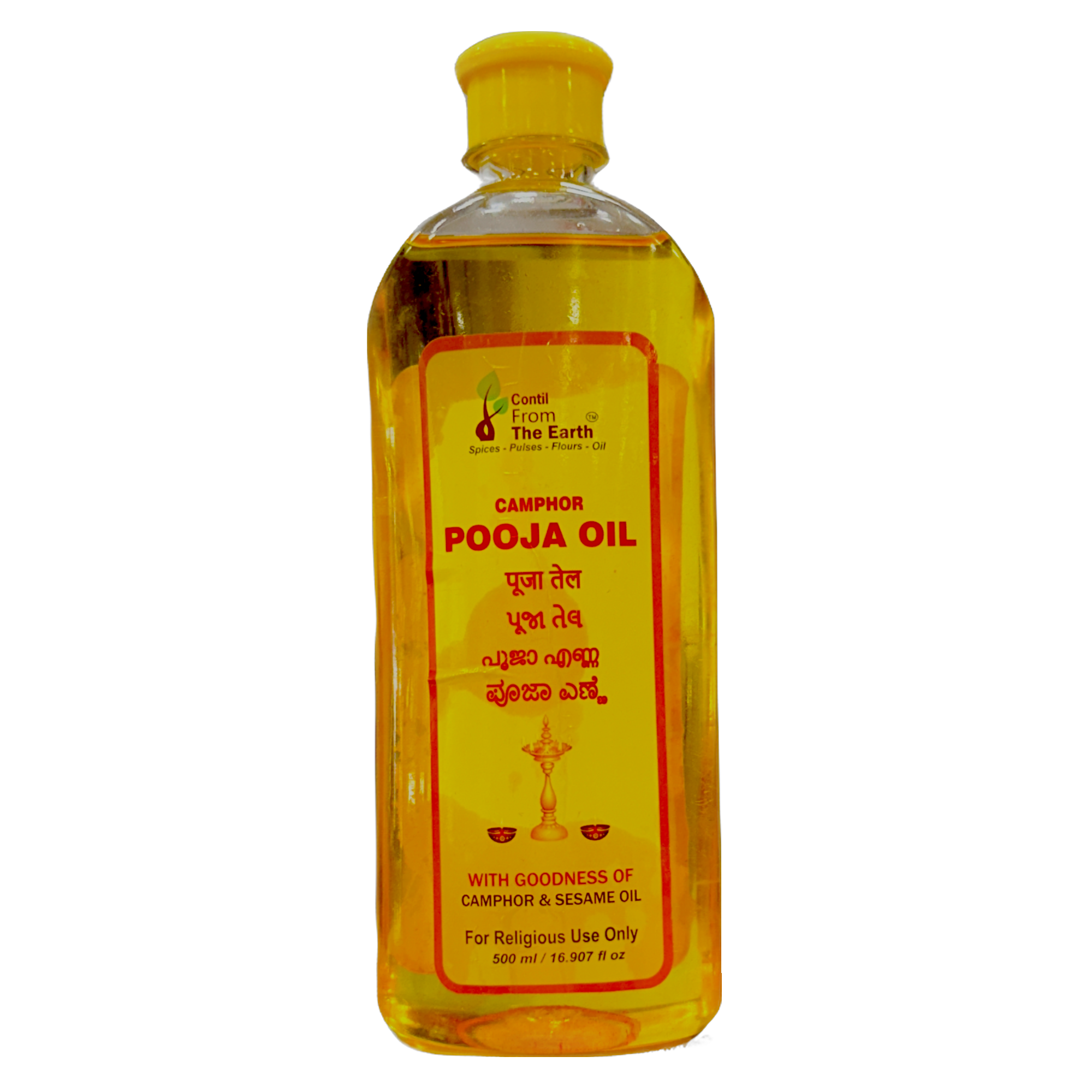 From The Earth Camphore Pooja Oil 500ml