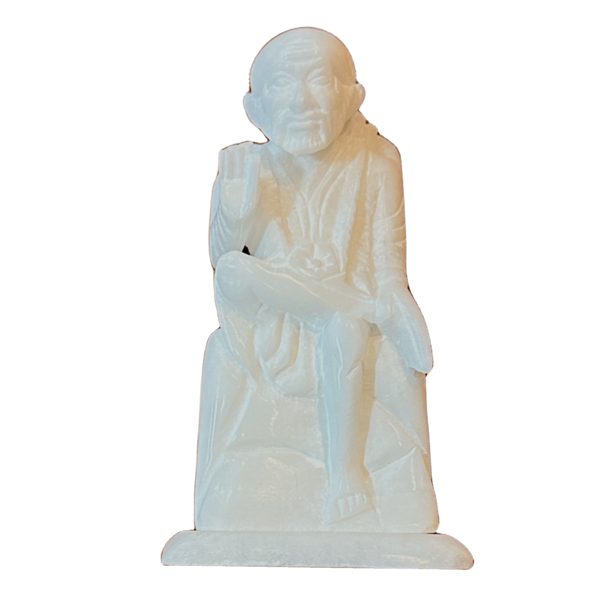 Globex Impex Sai Baba Statue 4'' (Marble)