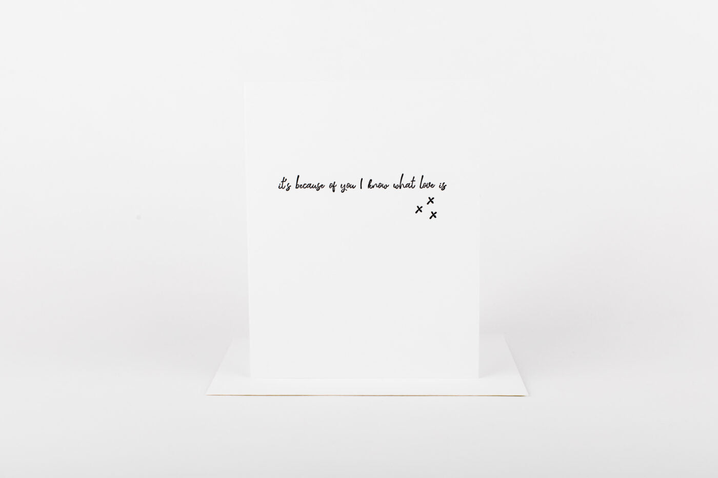 It's Because of You