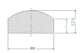 CNC - Gasket D Type 20.5*12.5mm