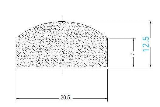 CNC - Gasket D Type 20.5*12.5mm