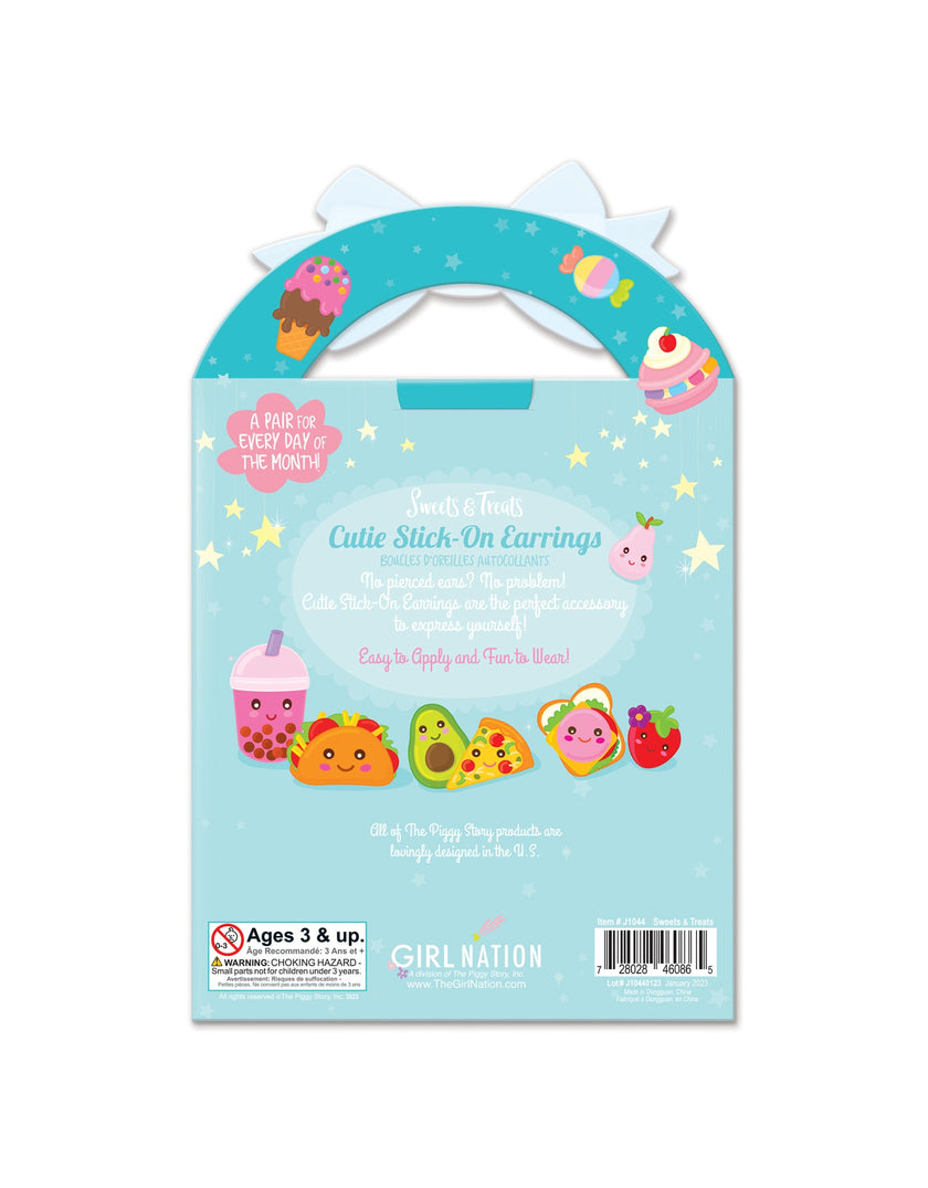 Cutie Stick-On Earrings - Sweets & Treats - Girl Nation