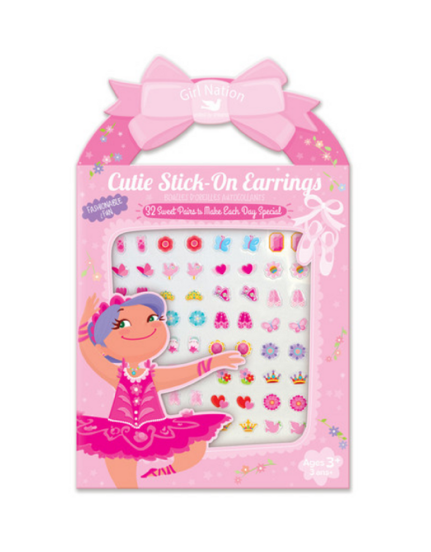 Cutie Stick-On Earrings - Pretty Ballerinas - Girl Nation