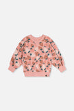 Sweatshirt Pink Strawberry Print