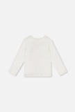 Long Sleeve Organic Cotton Strawberry T-Shirt Off White