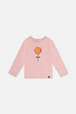Long Sleeve Organic Cotton T-Shirt Pale Dusty Pink