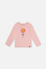 Long Sleeve Organic Cotton T-Shirt Pale Dusty Pink