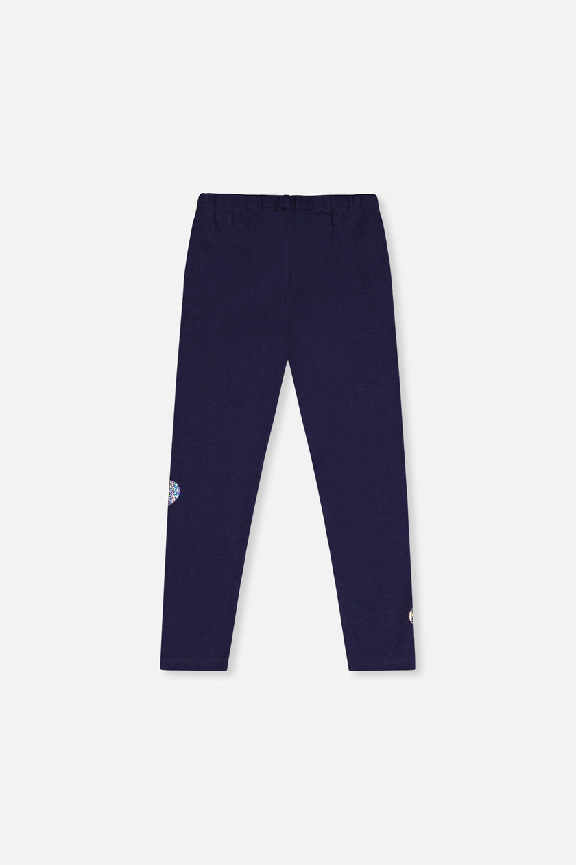 Organic Cotton Leggings Dark Blue