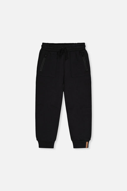 Fleece Sweatpants With Pockets Black