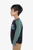 Raglan T-Shirt Dark Blue And Green