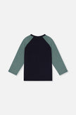 Raglan T-Shirt Dark Blue And Green