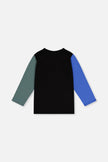 Long Sleeve T-Shirt Black, Blue And Green