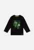 Long Sleeve T-Shirt Black And Green