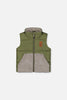 Sleeveless Mid-Season Vest Olive Green