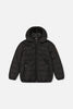 Insulating Quilted Mid-Season Jacket Black