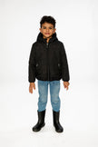 Insulating Quilted Mid-Season Jacket Black