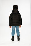 Insulating Quilted Mid-Season Jacket Black