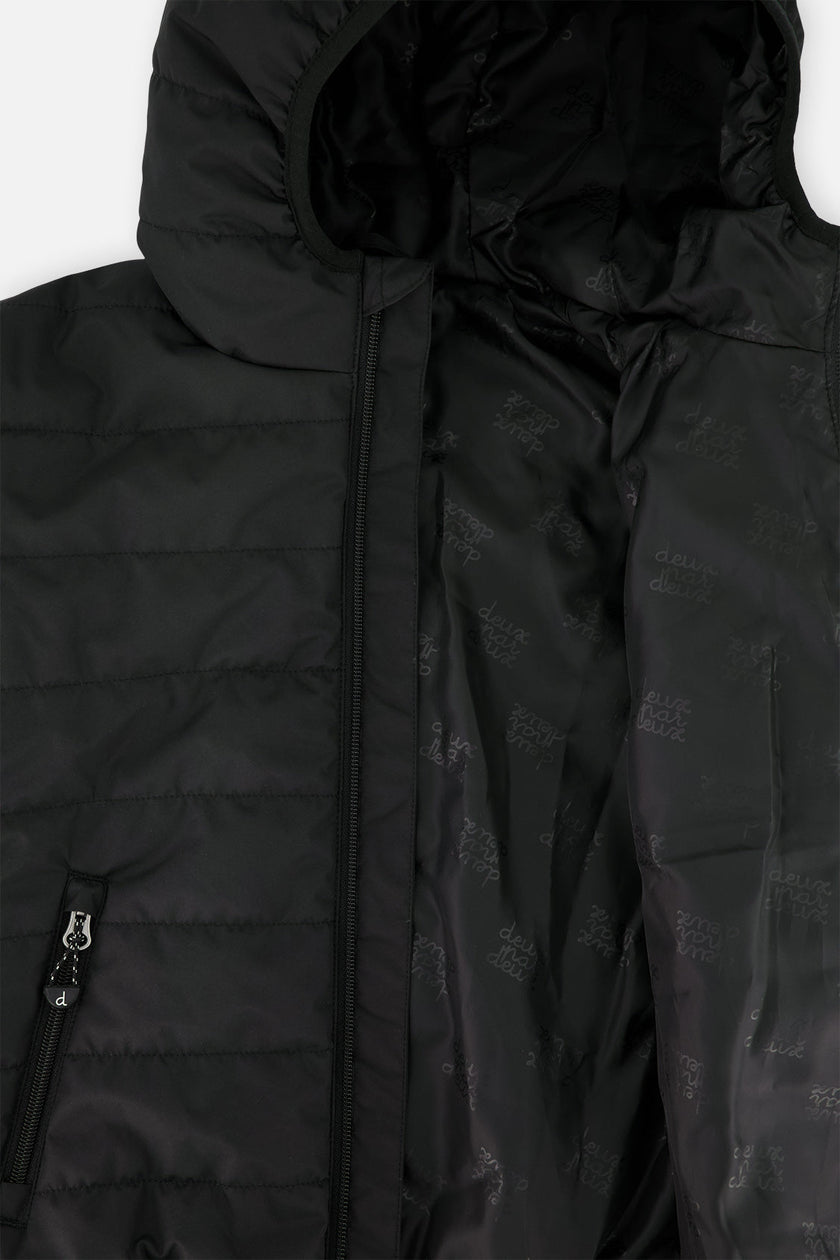 Insulating Quilted Mid-Season Jacket Black