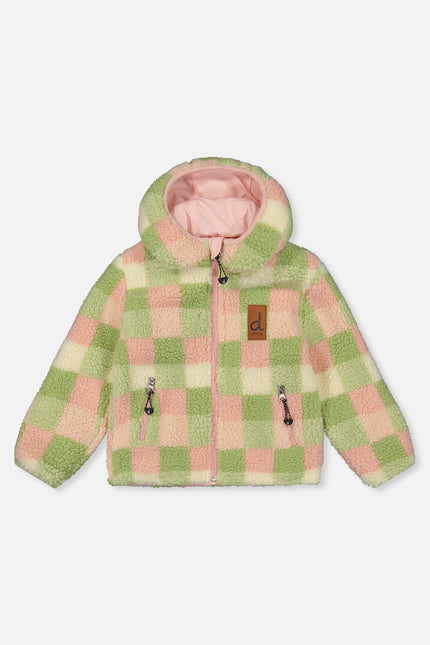 Baby Reversible Mid-Season Jacket Pale Dusty Pink