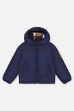 Reversible Mid-Season Jacket Dark Blue And Brown