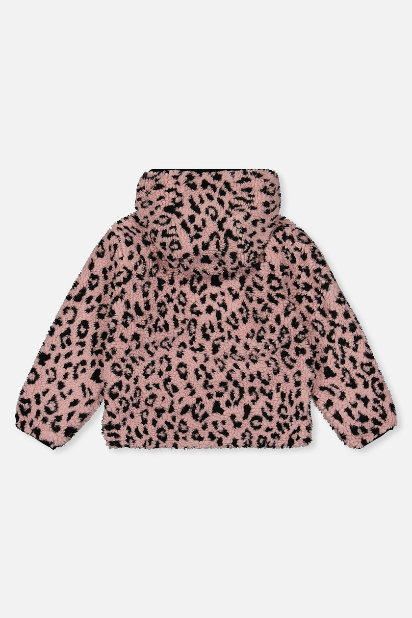 Reversible Mid-Season Jacket Pink And Black