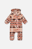 Baby Mid-Season Plush One-Piece Outerwear Aztec Pink
