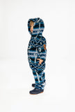 Baby Mid-Season Plush One-Piece Outerwear Aztec Blue