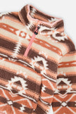 Mid-Season Plush Pullover Jacket Aztec Pink