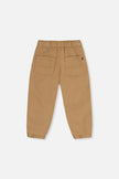 Stretch Canvas Jogger Pants Beige