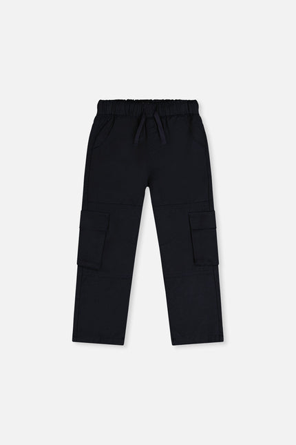 Twill Pants With Cargo Pockets Dark Blue