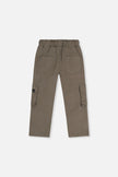 Twill Pants With Cargo Pockets Grey
