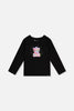Raglan Organic Cotton T-Shirt Black