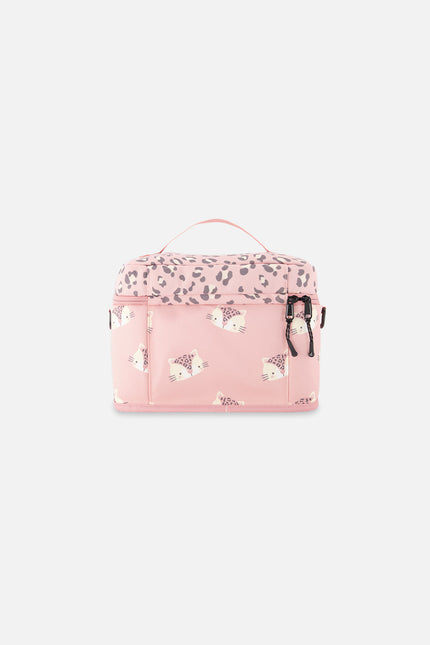 Lunch Box Pink Leopard Print