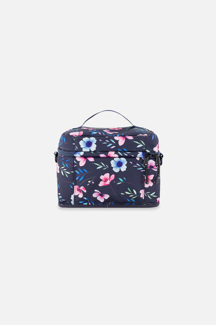 Lunch Box Blue Floral Print