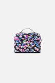 Lunch Box Black Printed With Hearts