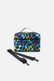 Lunch Box Blue Checkered Print